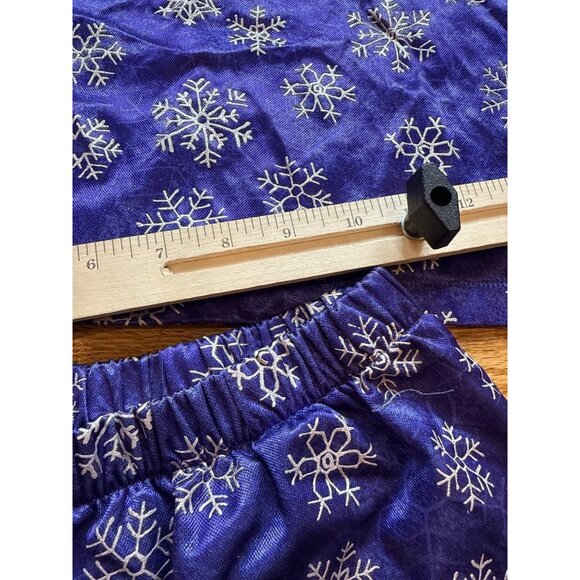 American Girl Girls Snowflake Pajama Set Blue & White Large 100% Polyester - Picture 2 of 11